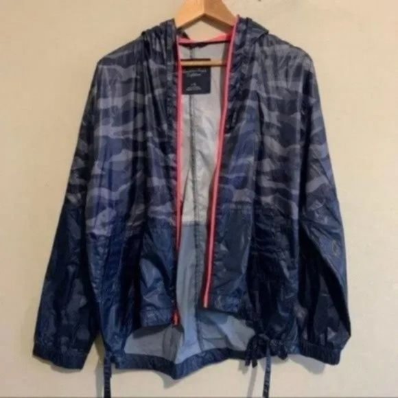 American eagles outfitters blue rain / wind jacket - Picture 5 of 10